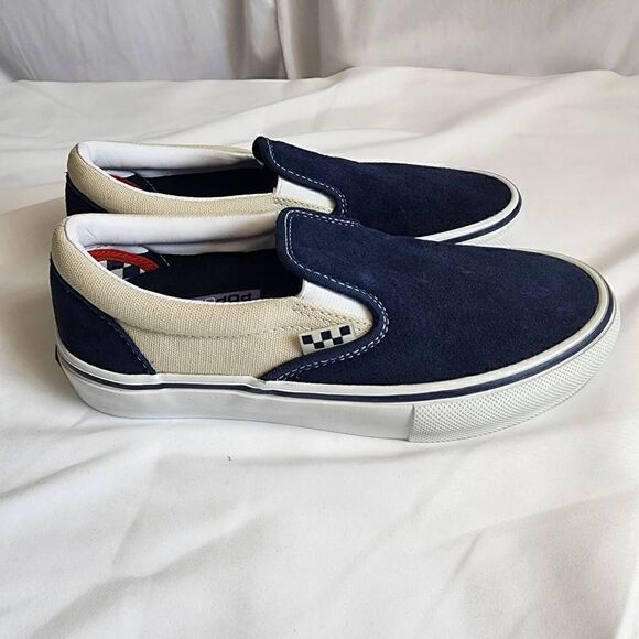 Vans Skate Slip On Dress Blues Turtledove Size Men's 5 Women's 7 - Picture 4 of 13
